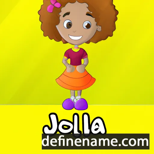 cartoon of the name Joella