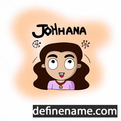 cartoon of the name Johana