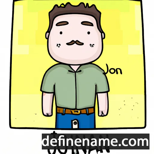 cartoon of the name John