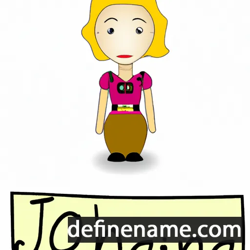 cartoon of the name Johnna