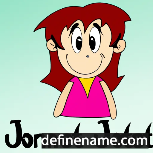 cartoon of the name Jonette