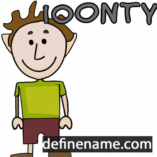 cartoon of the name Jonty