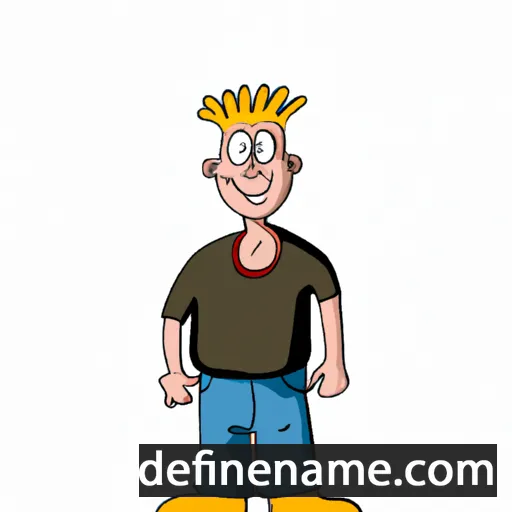 cartoon of the name Joonas