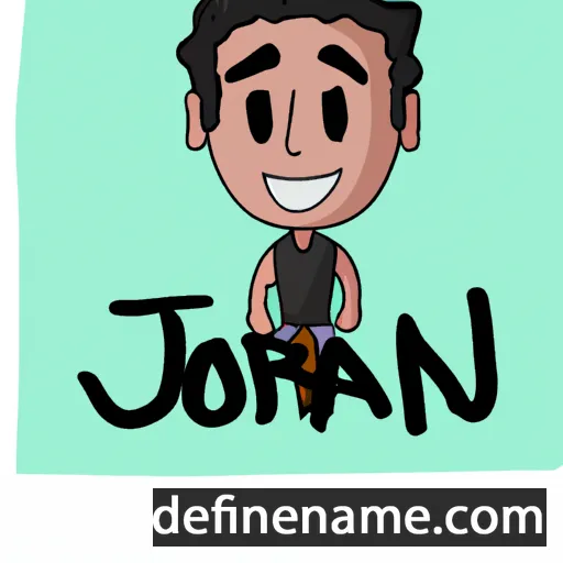 cartoon of the name Jordán