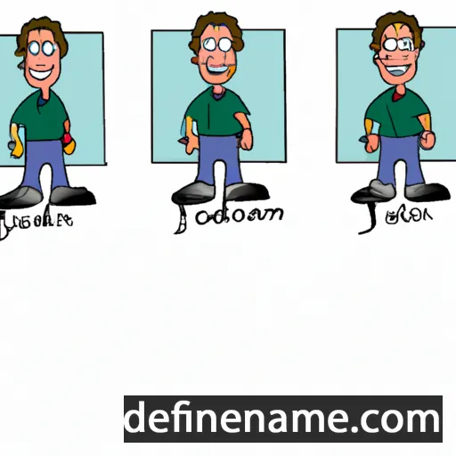 cartoon of the name Jordaan