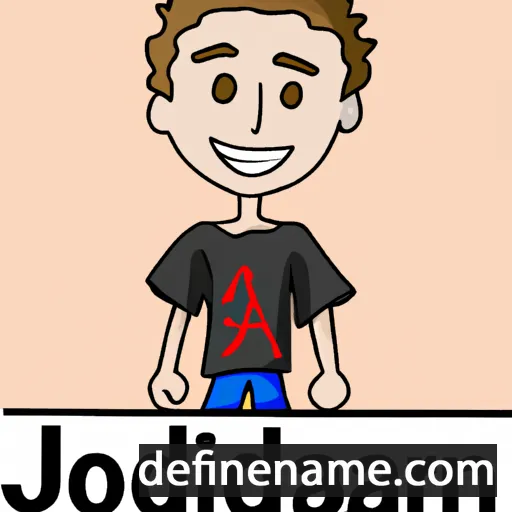 cartoon of the name Jordan