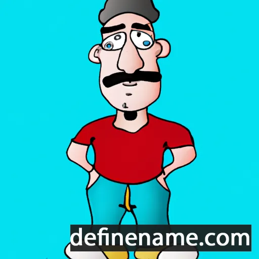 cartoon of the name José Manuel