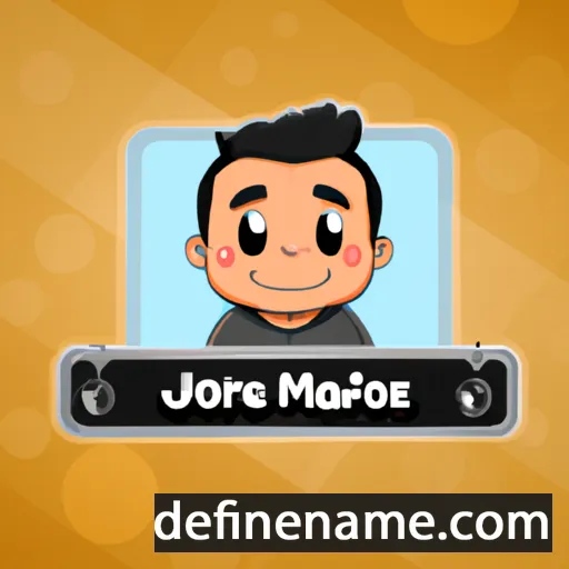 cartoon of the name José María