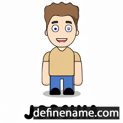 cartoon of the name Joshua