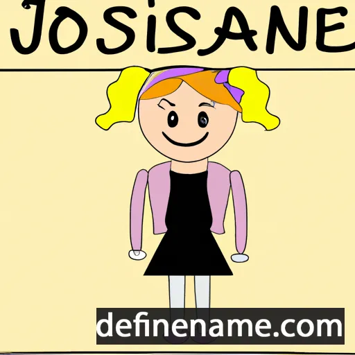 cartoon of the name Josiane