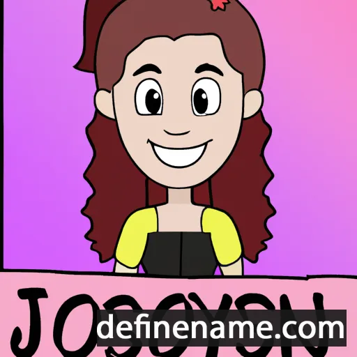 cartoon of the name Josslyn