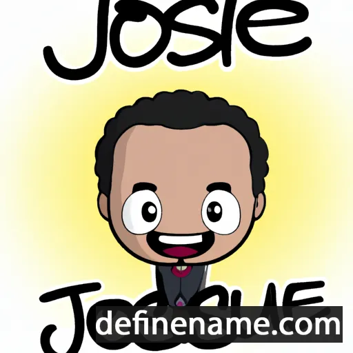 cartoon of the name Josué