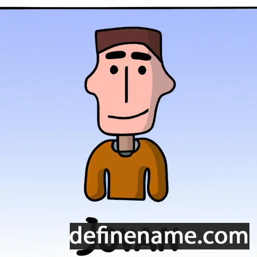 cartoon of the name Jovan