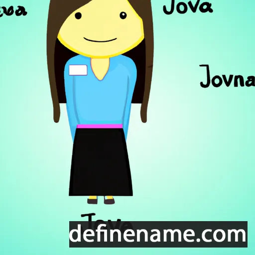 cartoon of the name Jovana