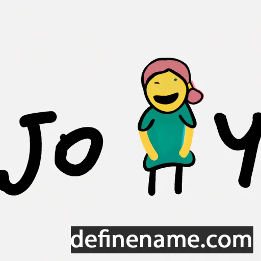 cartoon of the name Joy