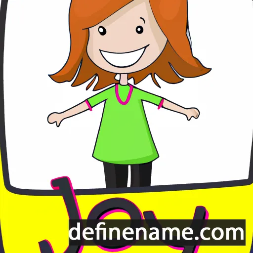 cartoon of the name Joye