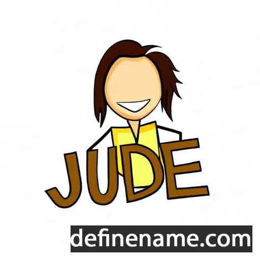 cartoon of the name Judie