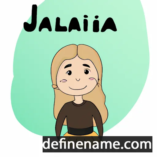 cartoon of the name Juliāna