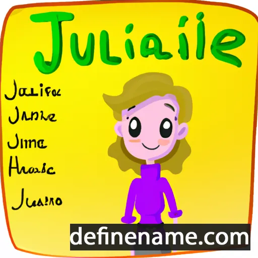 cartoon of the name Juliane