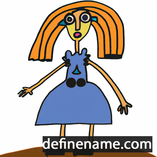 cartoon of the name Julija