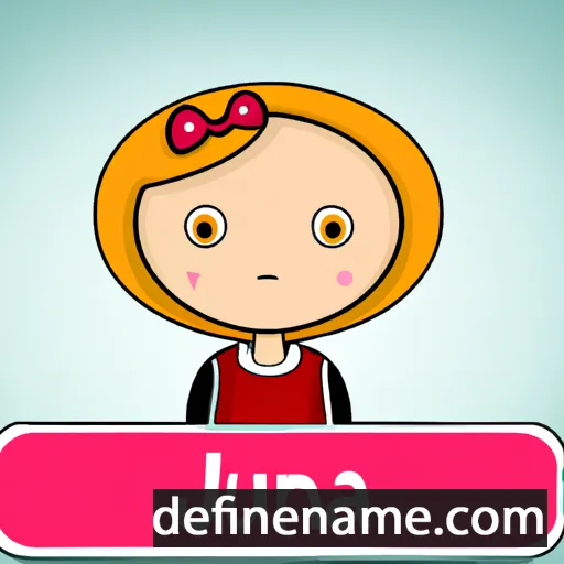 cartoon of the name Julijana