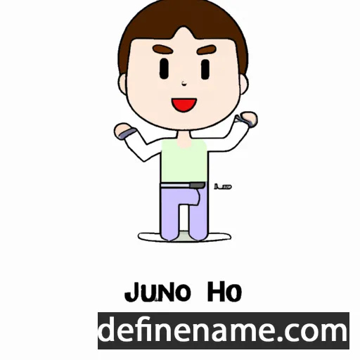 cartoon of the name Jun-Ho