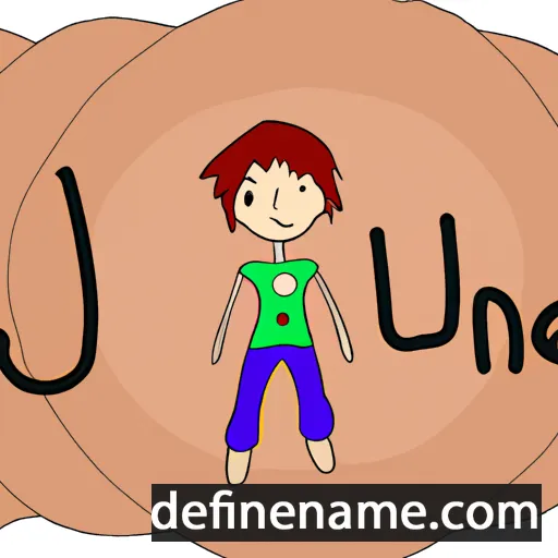 cartoon of the name June