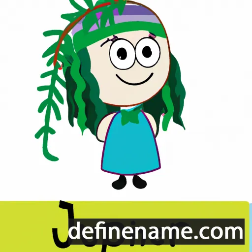 cartoon of the name Juniper