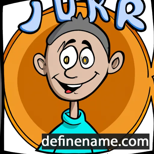 cartoon of the name Juraj