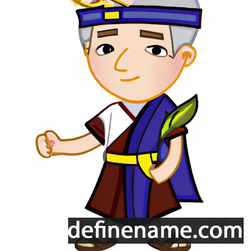 cartoon of the name Justinian