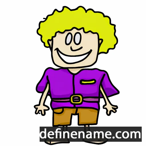 cartoon of the name Justino