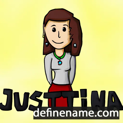 Jusztina cartoon