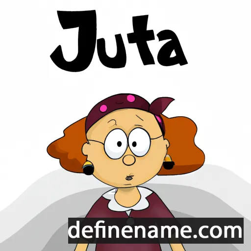 cartoon of the name Jutta