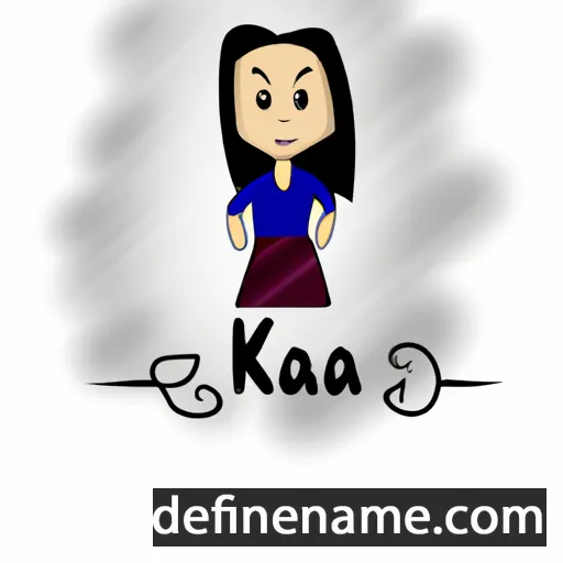 cartoon of the name Kája