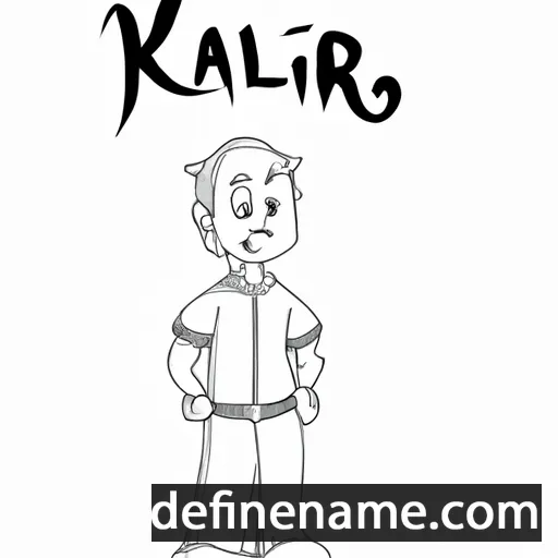 cartoon of the name Kálfr