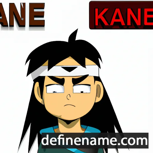 cartoon of the name Kāne