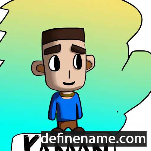 cartoon of the name Kaan