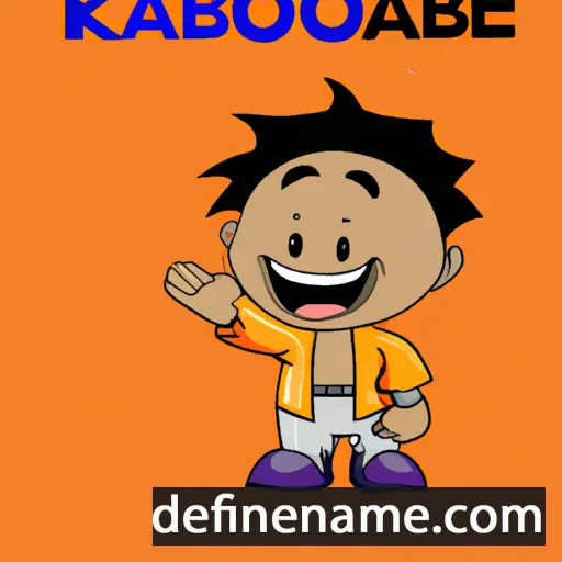 cartoon of the name Kabelo