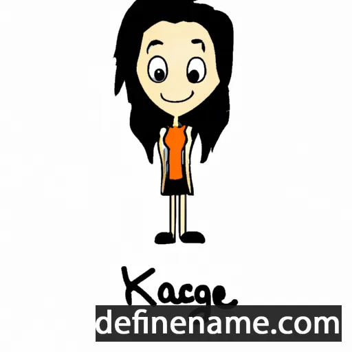 cartoon of the name Kacey