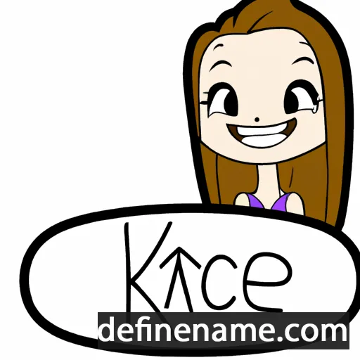 cartoon of the name Kacie