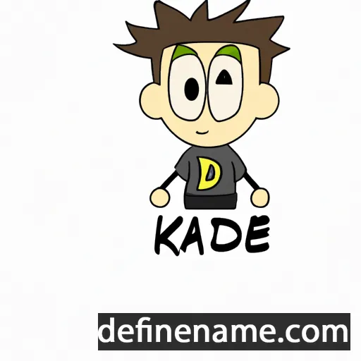 cartoon of the name Kade