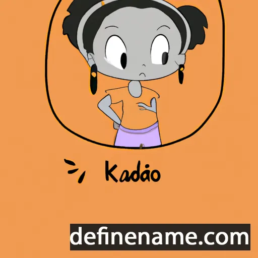 cartoon of the name Kadiatou