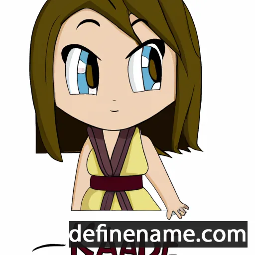 cartoon of the name Kaede