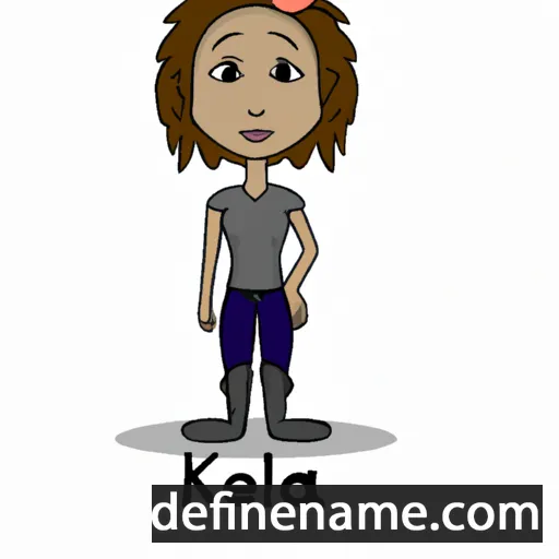 cartoon of the name Kaelea