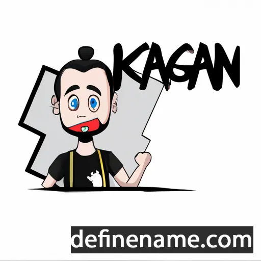 cartoon of the name Kağan