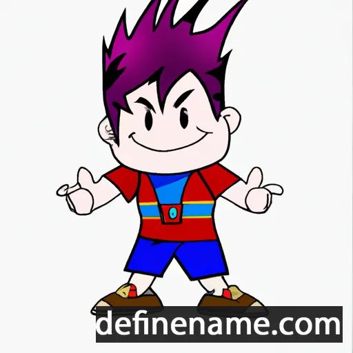 cartoon of the name Kai