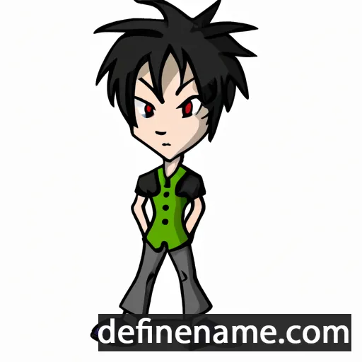 cartoon of the name Kaiden