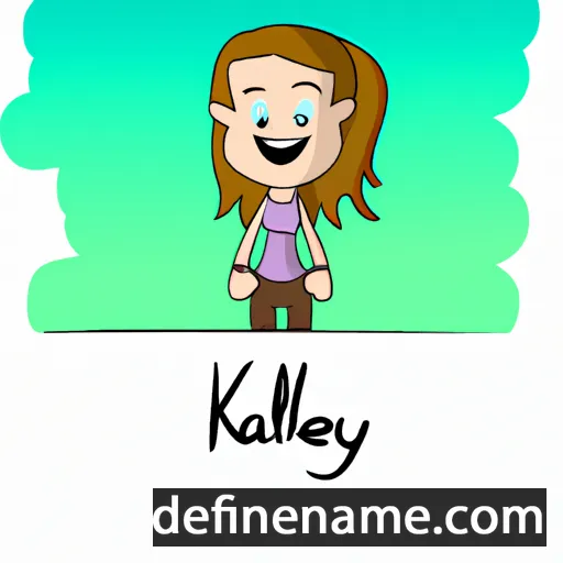 cartoon of the name Kailey