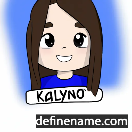 cartoon of the name Kailyn