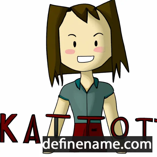 cartoon of the name Kaiti